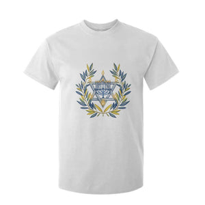 Hanukkah Flower Menorah Star Of David T Shirt For Kid Gift For Women TS12 White Print Your Wear