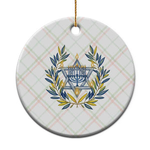 Hanukkah Flower Menorah Star Of David Ceramic Ornament Gift For Women TS12 1pc Christmas Plaid Print Your Wear