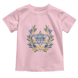 Hanukkah Flower Menorah Star Of David Toddler T Shirt Gift For Women TS12 Light Pink Print Your Wear