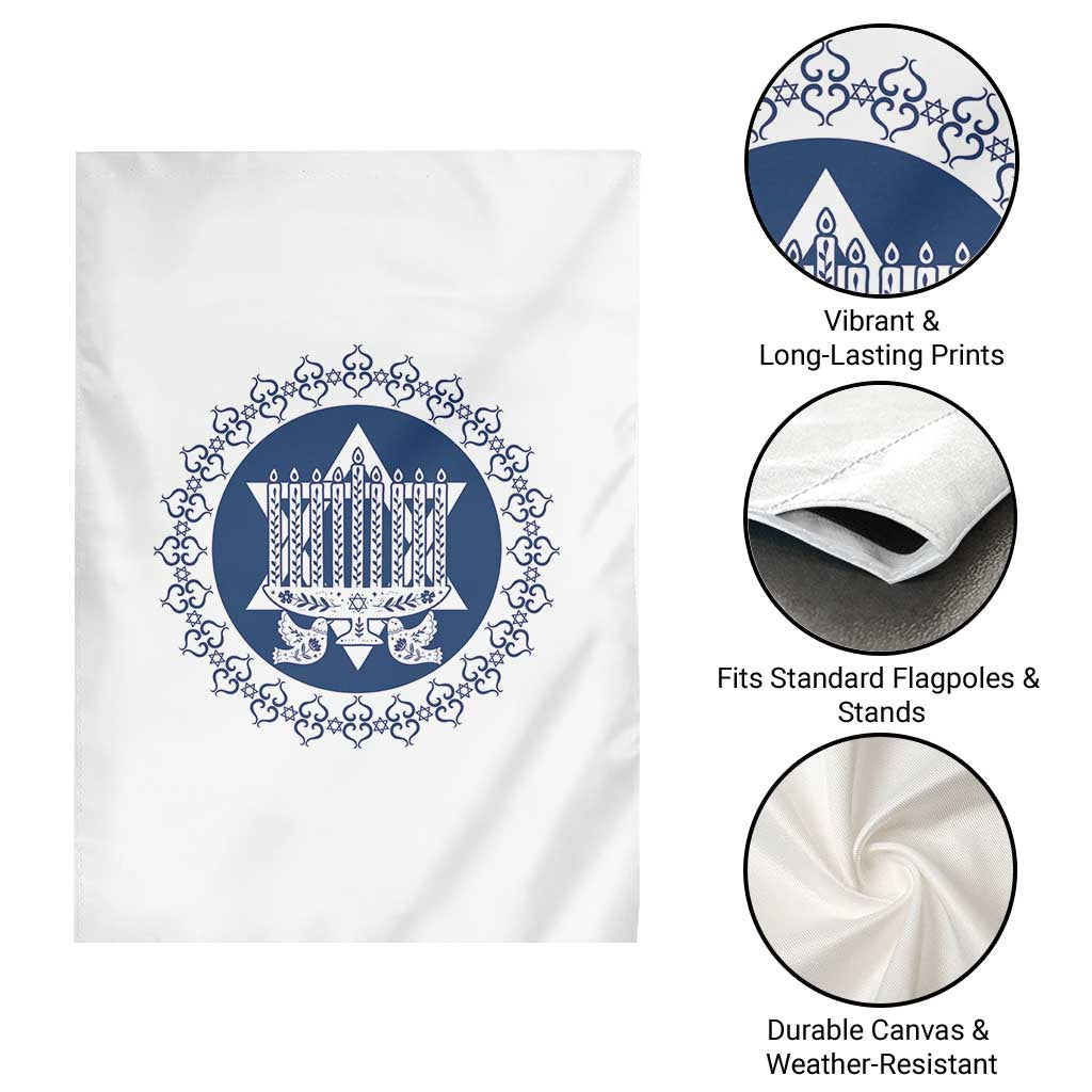 Hanukkah Vintage Menorah Peace Doves Garden Flag Festival Of Lights Gift TS12 Print Your Wear