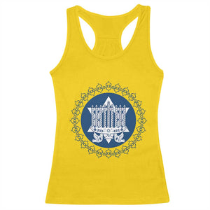 Hanukkah Vintage Menorah Peace Doves Racerback Tank Top Festival Of Lights Gift TS12 Daisy Print Your Wear