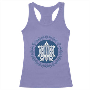 Hanukkah Vintage Menorah Peace Doves Racerback Tank Top Festival Of Lights Gift TS12 Violet Print Your Wear
