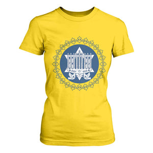 Hanukkah Vintage Menorah Peace Doves T Shirt For Women Festival Of Lights Gift TS12 Daisy Print Your Wear