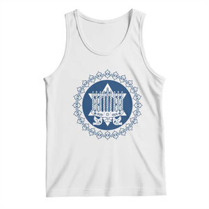 Hanukkah Vintage Menorah Peace Doves Tank Top Festival Of Lights Gift TS12 White Print Your Wear