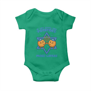 Funny Hanukkah Gift Baby Onesie If Life Gives You Potatoes Make Latkes TS12 Irish Green Print Your Wear