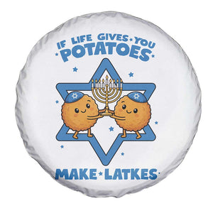 Funny Hanukkah Gift Spare Tire Cover If Life Gives You Potatoes Make Latkes TS12 Print Your Wear