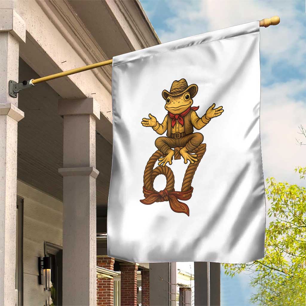 Funny Frog Cowboy Six Seven Meme Garden Flag 67 Doot Doot Western Animal Trend Gift TS12 Print Your Wear