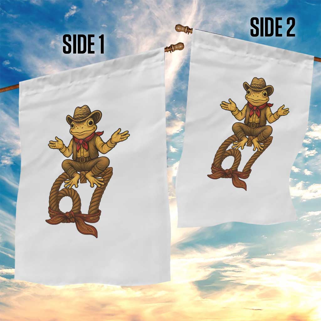 Funny Frog Cowboy Six Seven Meme Garden Flag 67 Doot Doot Western Animal Trend Gift TS12 Print Your Wear