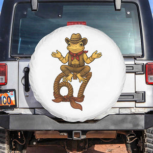 Funny Frog Cowboy Six Seven Meme Spare Tire Cover 67 Doot Doot Western Animal Trend Gift TS12 No hole White Print Your Wear