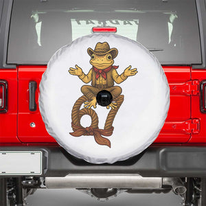 Funny Frog Cowboy Six Seven Meme Spare Tire Cover 67 Doot Doot Western Animal Trend Gift TS12 White Print Your Wear