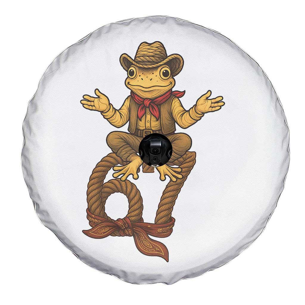 Funny Frog Cowboy Six Seven Meme Spare Tire Cover 67 Doot Doot Western Animal Trend Gift TS12 Print Your Wear