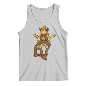 Funny Frog Cowboy Six Seven Meme Tank Top 67 Doot Doot Western Animal Trend Gift TS12 Ash Print Your Wear