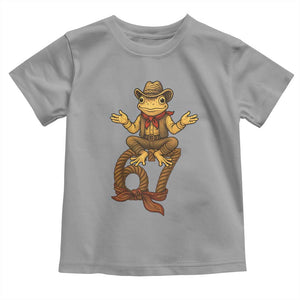 Funny Frog Cowboy Six Seven Meme Toddler T Shirt 67 Doot Doot Western Animal Trend Gift TS12 Sport Gray Print Your Wear