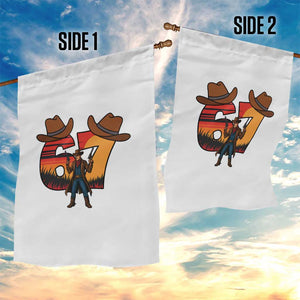 Six Seven Meme Cowboy Garden Flag Funny Western 67 Trend Gift TS12 Print Your Wear