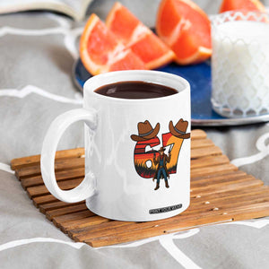 Six Seven Meme Cowboy Coffee Mug Funny Western 67 Trend Gift TS12 Print Your Wear