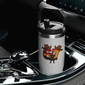 Six Seven Meme Cowboy Flip Straw Tumbler Funny Western 67 Trend Gift TS12 Print Your Wear