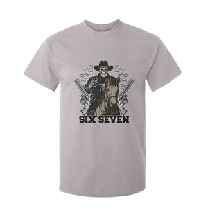 Six Seven Meme Skeleton Cowboy T Shirt For Kid Funny Western Gift TS12 Ice Gray Print Your Wear