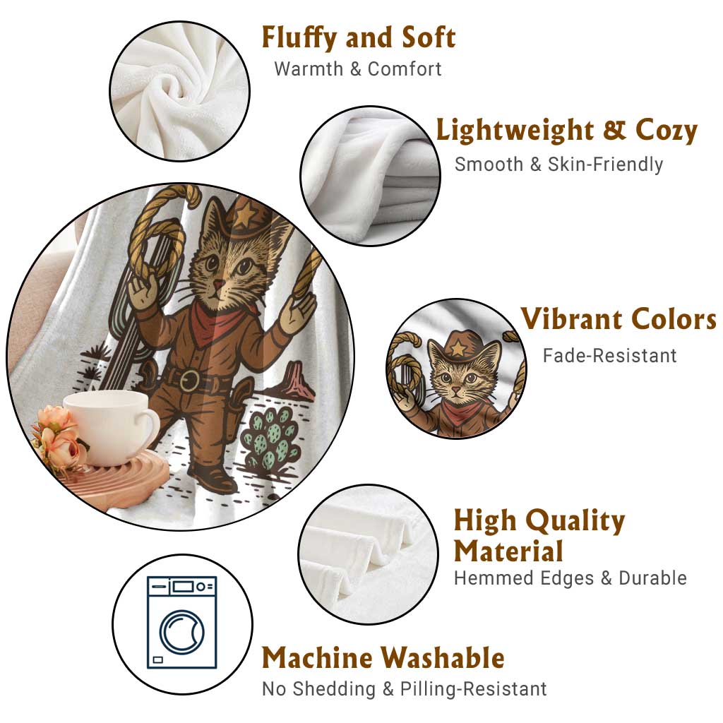 Funny Cowcat Six Seven Meme Throw Blanket Gen Alpha 67 Trend Gift TS12 Print Your Wear