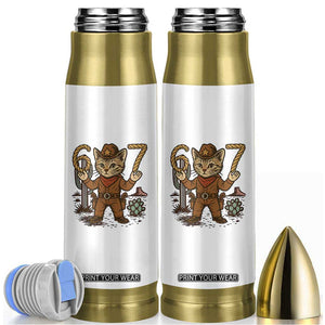 Funny Cowcat Six Seven Meme Bullet Tumbler Gen Alpha 67 Trend Gift TS12 White Print Your Wear