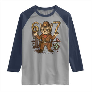 Funny Cowcat Six Seven Meme Raglan Shirt Gen Alpha 67 Trend Gift TS12 Sport Gray Navy Print Your Wear