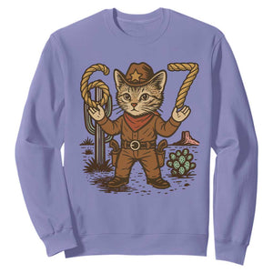 Funny Cowcat Six Seven Meme Sweatshirt Gen Alpha 67 Trend Gift TS12 Violet Print Your Wear