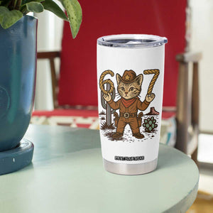 Funny Cowcat Six Seven Meme Tumbler Cup Gen Alpha 67 Trend Gift TS12 Print Your Wear