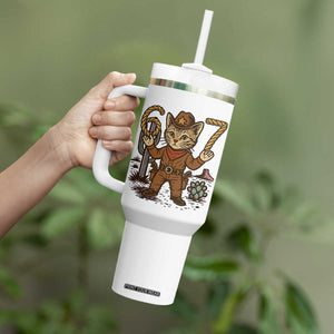 Funny Cowcat Six Seven Meme Tumbler With Handle Gen Alpha 67 Trend Gift TS12 Print Your Wear