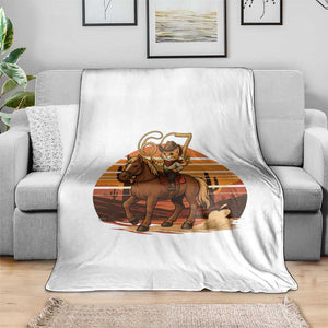 Funny Cowcat Six Seven Meme Throw Blanket Western 67 Trend Gift TS12 Print Your Wear