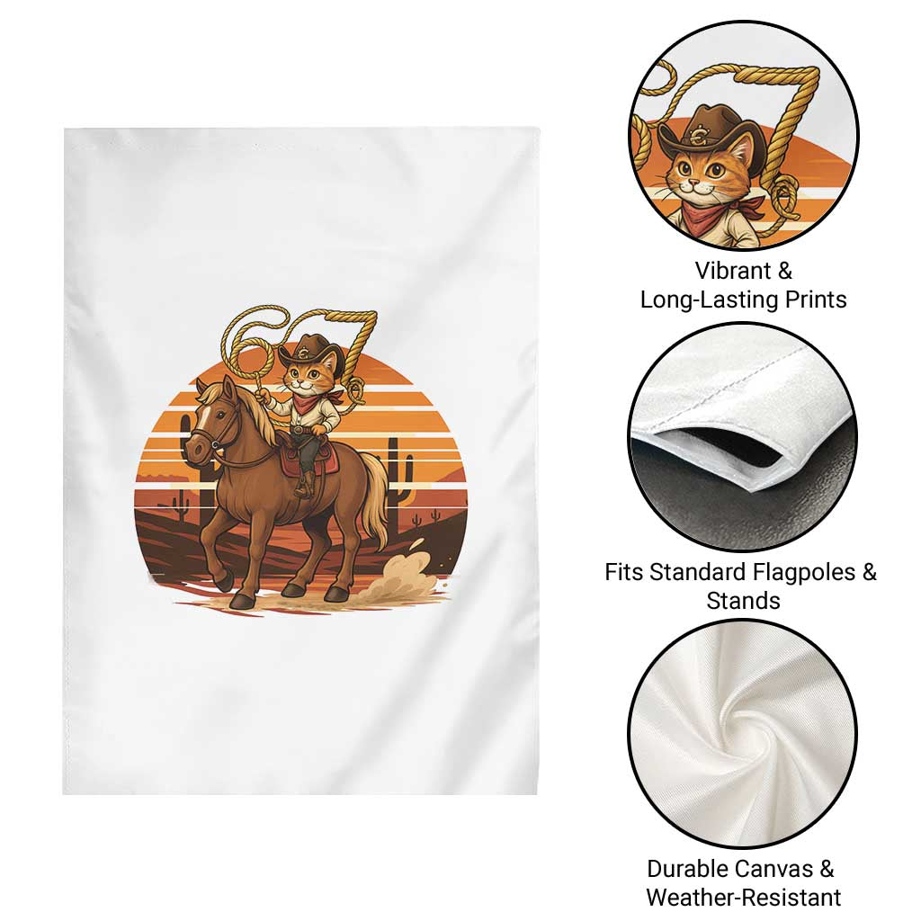 Funny Cowcat Six Seven Meme Garden Flag Western 67 Trend Gift TS12 Print Your Wear