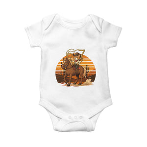 Funny Cowcat Six Seven Meme Baby Onesie Western 67 Trend Gift TS12 White Print Your Wear