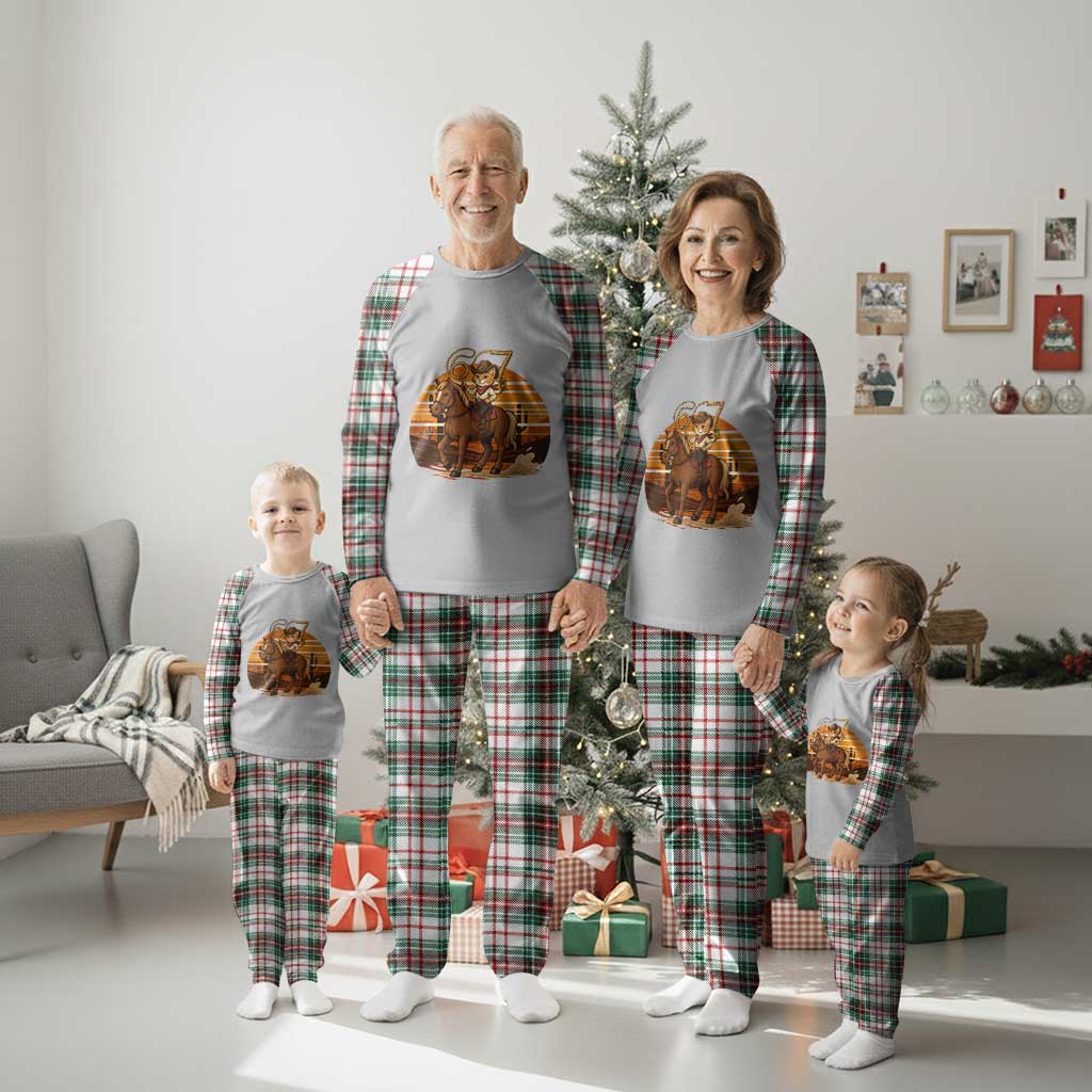 Funny Cowcat Six Seven Meme Plaid Pajama Set Western 67 Trend Gift TS12 Christmas Plaid Print Your Wear