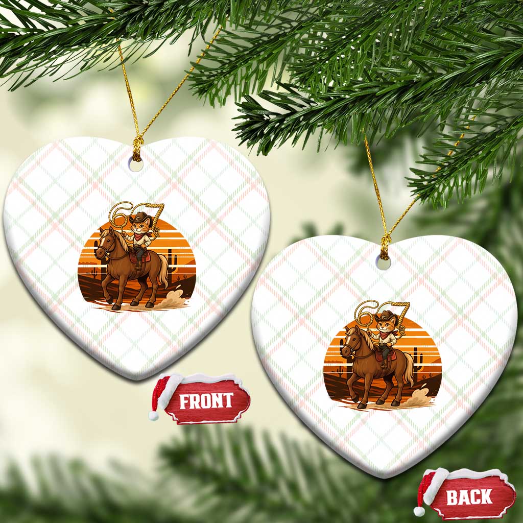 Funny Cowcat Six Seven Meme Ceramic Ornament Western 67 Trend Gift TS12 Print Your Wear