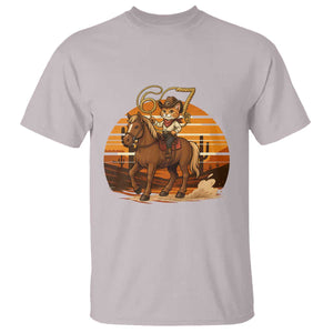 Funny Cowcat Six Seven Meme T Shirt Western 67 Trend Gift TS12 Ice Gray Print Your Wear