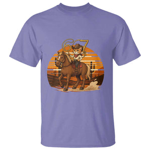 Funny Cowcat Six Seven Meme T Shirt Western 67 Trend Gift TS12 Violet Print Your Wear