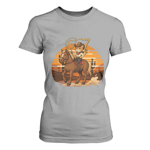 Funny Cowcat Six Seven Meme T Shirt For Women Western 67 Trend Gift TS12 Sport Gray Print Your Wear