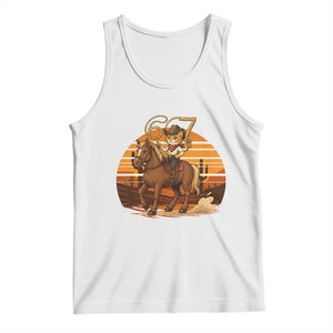 Funny Cowcat Six Seven Meme Tank Top Western 67 Trend Gift TS12 White Print Your Wear