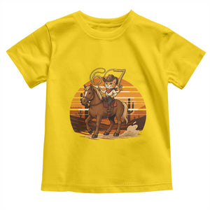 Funny Cowcat Six Seven Meme Toddler T Shirt Western 67 Trend Gift TS12 Daisy Print Your Wear