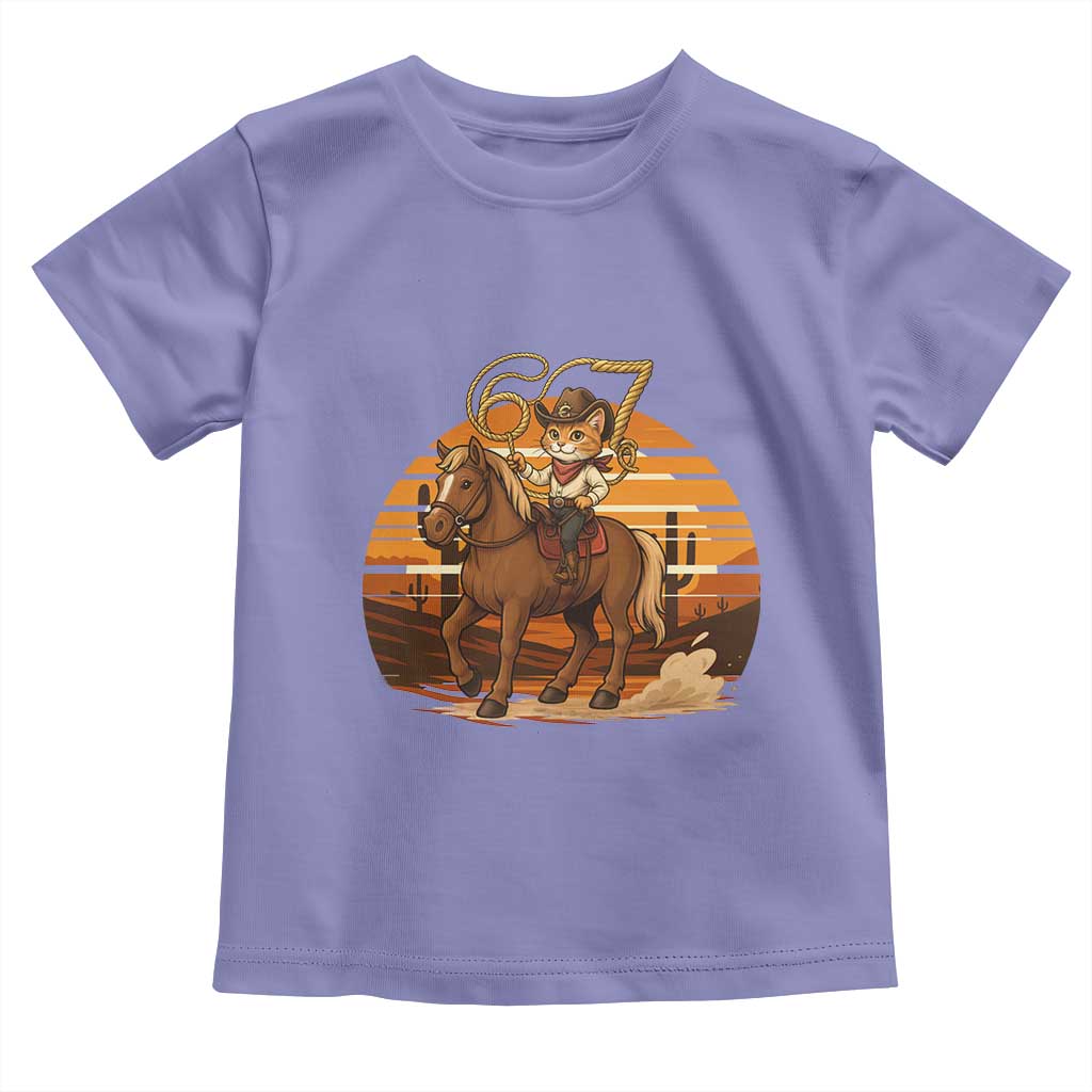 Funny Cowcat Six Seven Meme Toddler T Shirt Western 67 Trend Gift TS12 Violet Print Your Wear