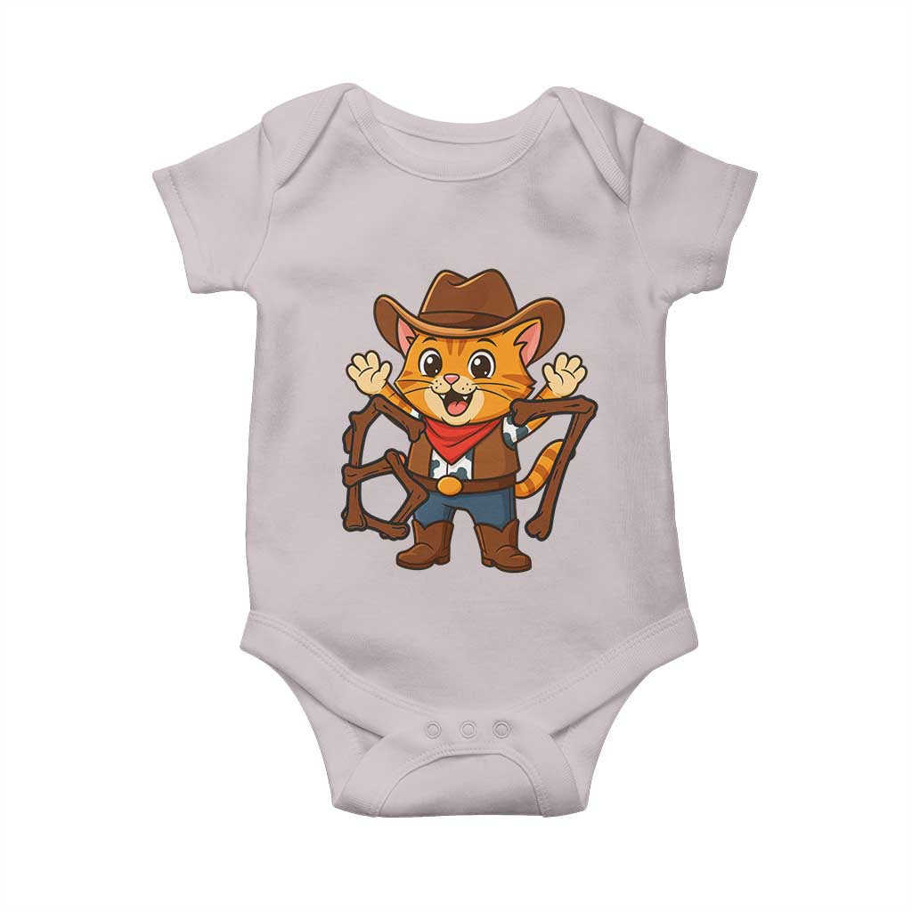 Funny Six Seven Meme Cowcat Baby Onesie Gen Alpha Slang Gift TS12 Ice Gray Print Your Wear