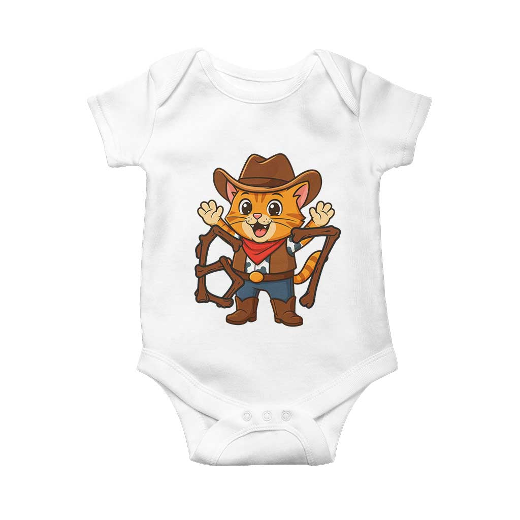 Funny Six Seven Meme Cowcat Baby Onesie Gen Alpha Slang Gift TS12 White Print Your Wear