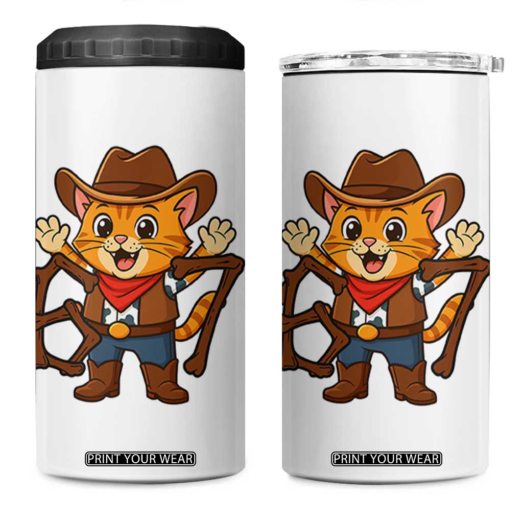 Funny Six Seven Meme Cowcat 4 in 1 Can Cooler Tumbler Gen Alpha Slang Gift TS12 One Size: 16 oz White Print Your Wear