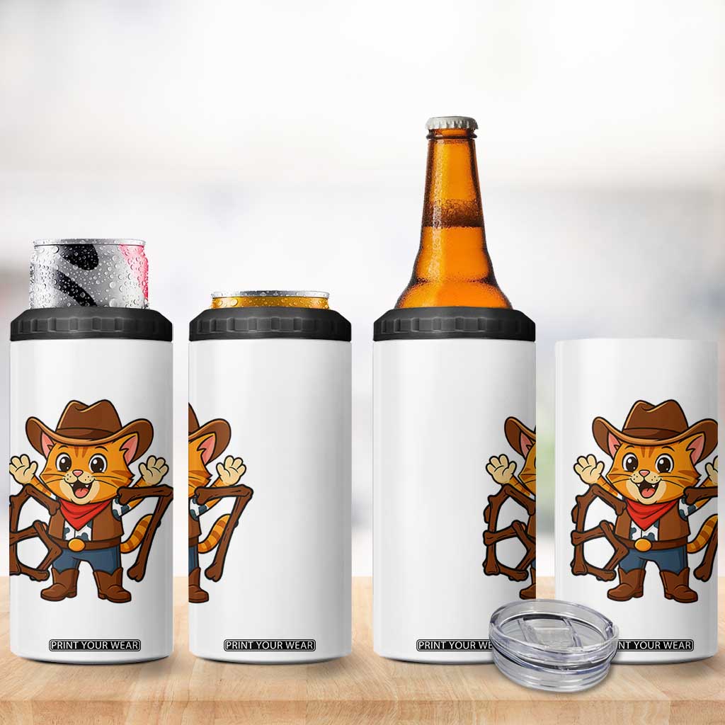 Funny Six Seven Meme Cowcat 4 in 1 Can Cooler Tumbler Gen Alpha Slang Gift TS12 Print Your Wear