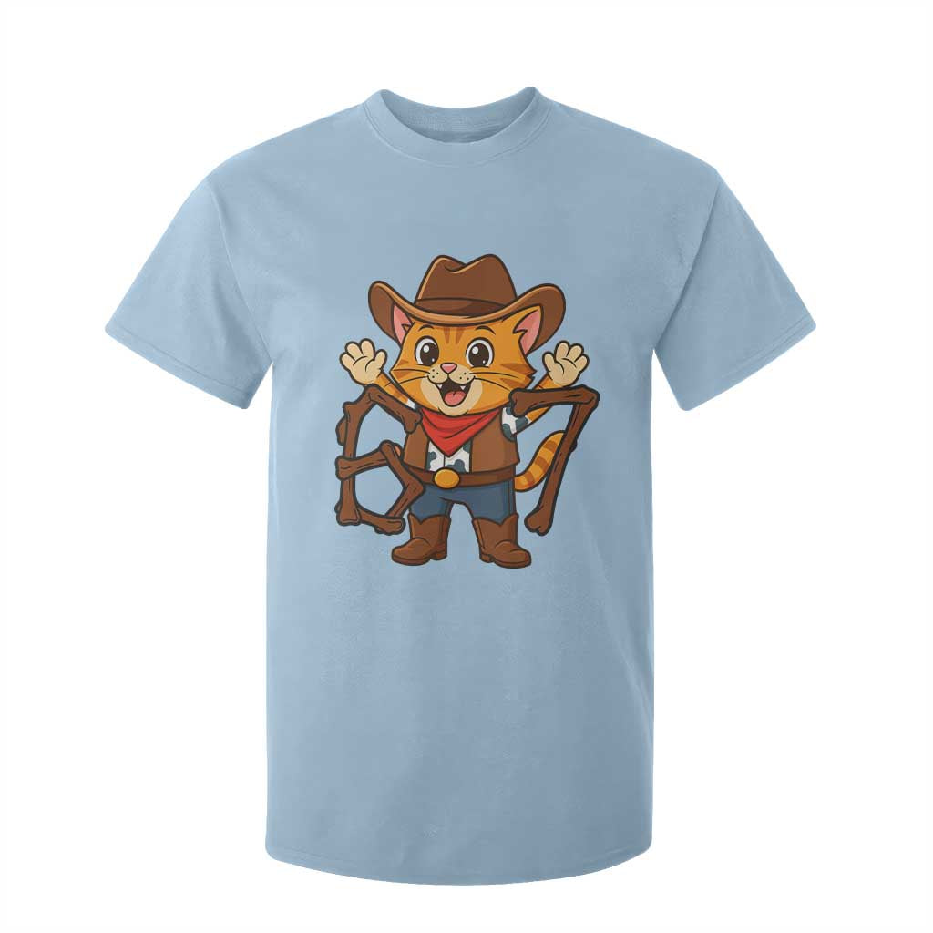 Funny Six Seven Meme Cowcat T Shirt For Kid Gen Alpha Slang Gift TS12 Light Blue Print Your Wear