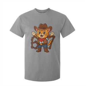 Funny Six Seven Meme Cowcat T Shirt For Kid Gen Alpha Slang Gift TS12 Sport Gray Print Your Wear