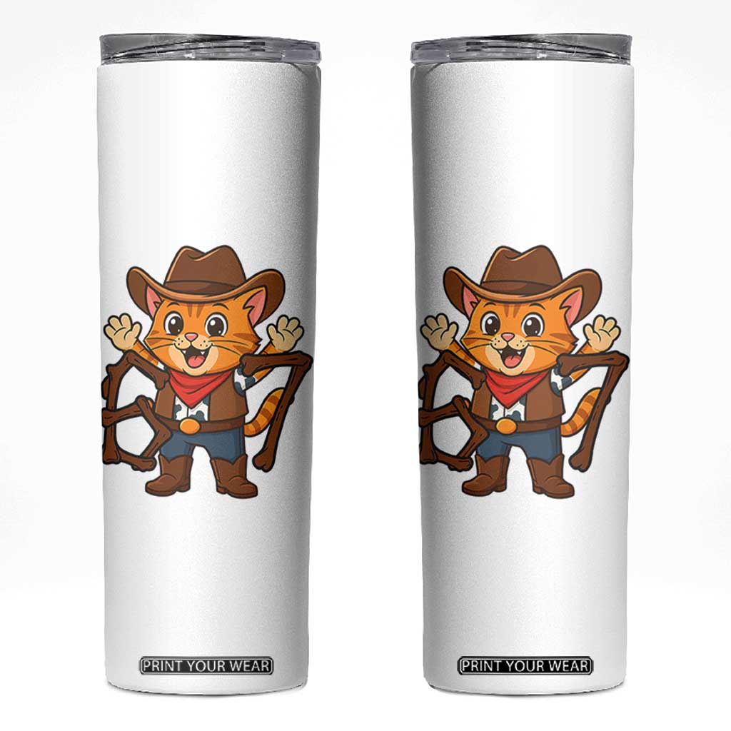 Funny Six Seven Meme Cowcat Skinny Tumbler Gen Alpha Slang Gift TS12 White Print Your Wear