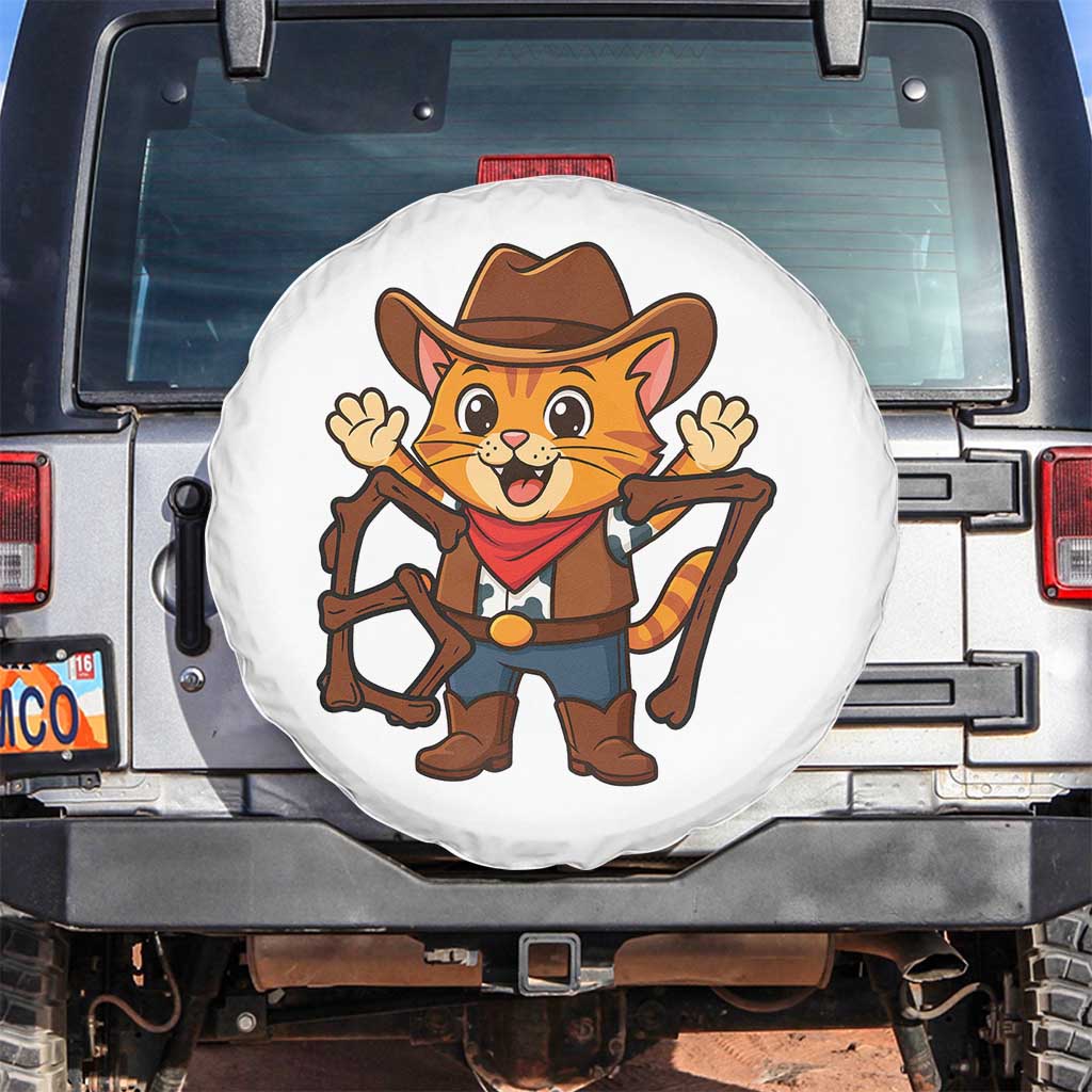 Funny Six Seven Meme Cowcat Spare Tire Cover Gen Alpha Slang Gift TS12 No hole White Print Your Wear