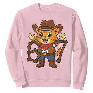 Funny Six Seven Meme Cowcat Sweatshirt Gen Alpha Slang Gift TS12 Light Pink Print Your Wear