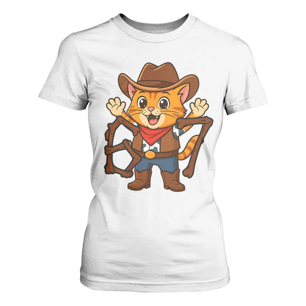 Funny Six Seven Meme Cowcat T Shirt For Women Gen Alpha Slang Gift TS12 White Print Your Wear