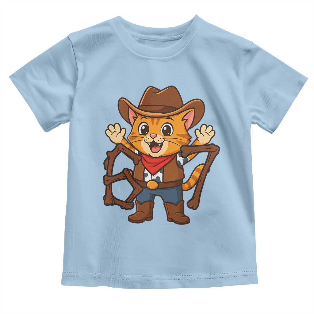 Funny Six Seven Meme Cowcat Toddler T Shirt Gen Alpha Slang Gift TS12 Light Blue Print Your Wear