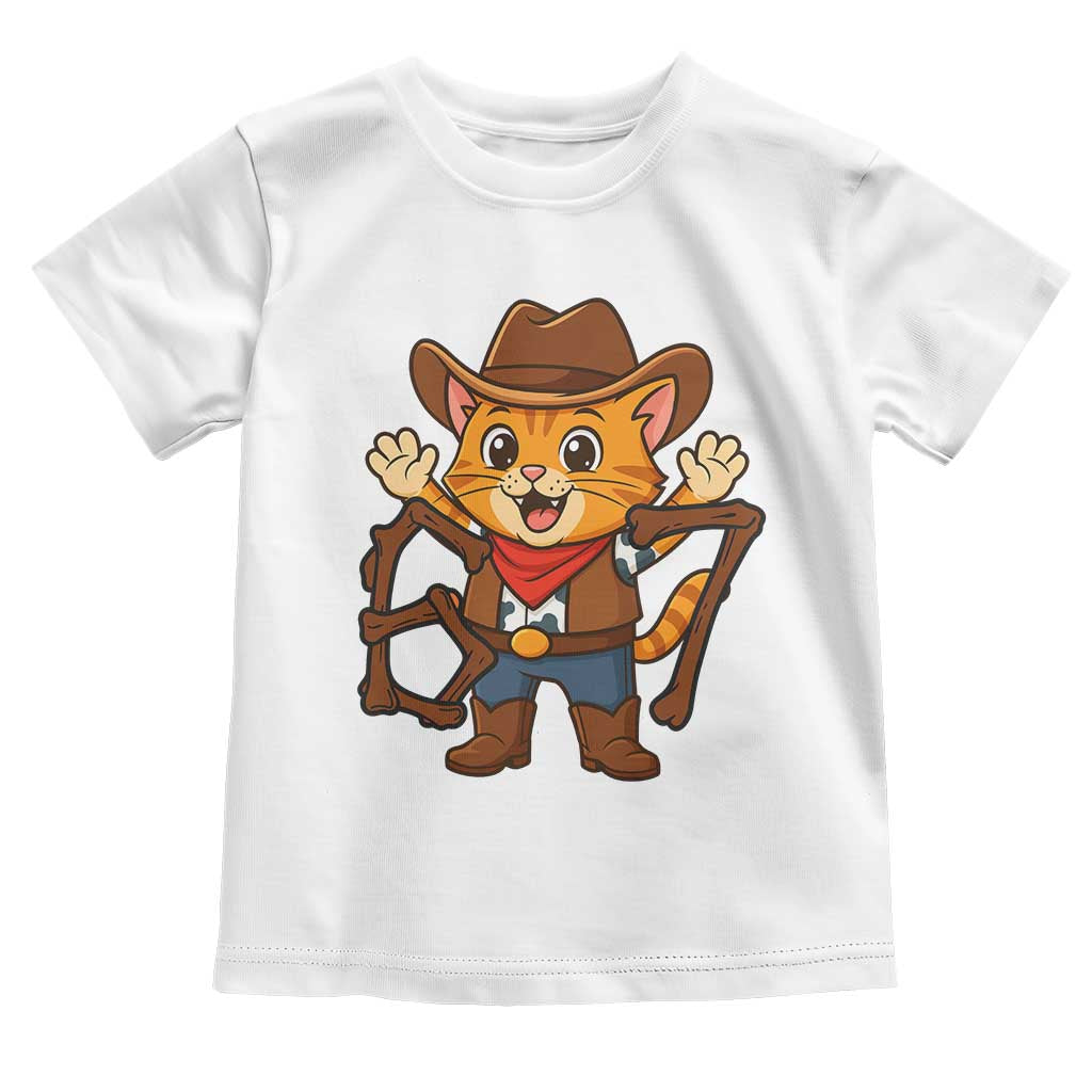 Funny Six Seven Meme Cowcat Toddler T Shirt Gen Alpha Slang Gift TS12 White Print Your Wear